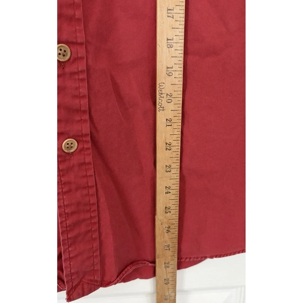 Polo Ralph Lauren Mens Large‎ Salmon Red Work-shirt Double Pocket Dungaree